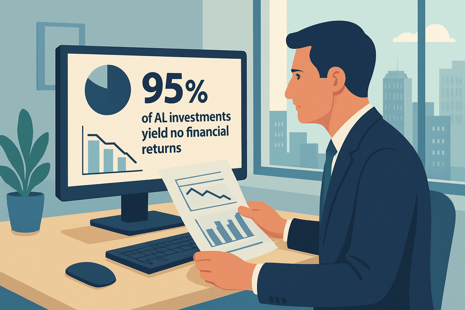 生成式AI投資95%無回報原因與解方解析