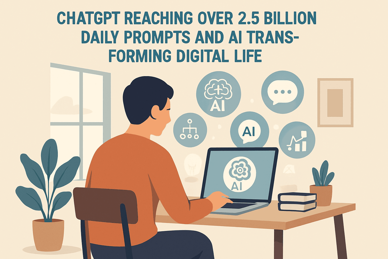 ChatGPT每日突破25億提示，AI全面改變數位生活