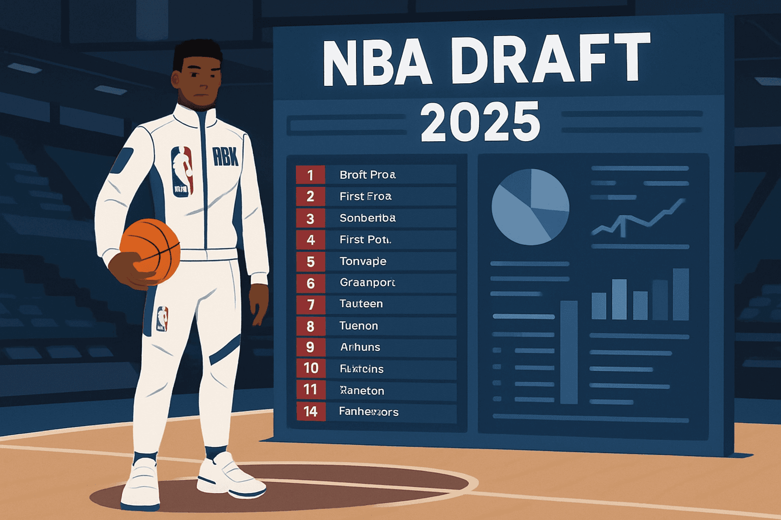2025 AI NBA選秀前14順位完整預測解析