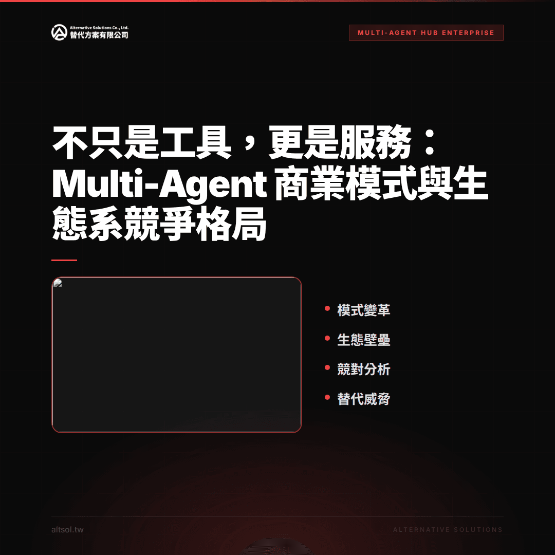 不只是工具，更是服務：Multi-Agent 商業模式與生態系競爭格局