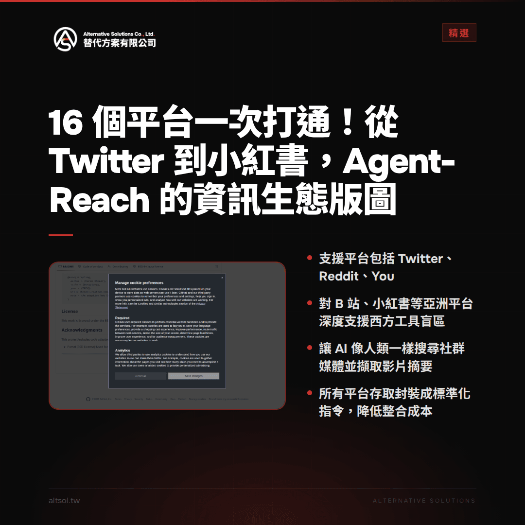 16 個平台一次打通！從 Twitter 到小紅書，Agent-Reach 的資訊生態版圖