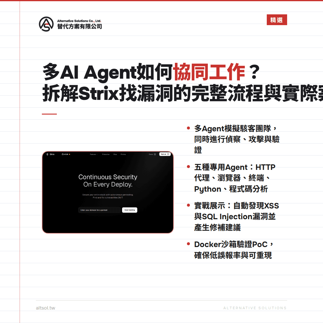 多AI Agent如何協同工作？拆解Strix找漏洞的完整流程與實際案例 — 精選