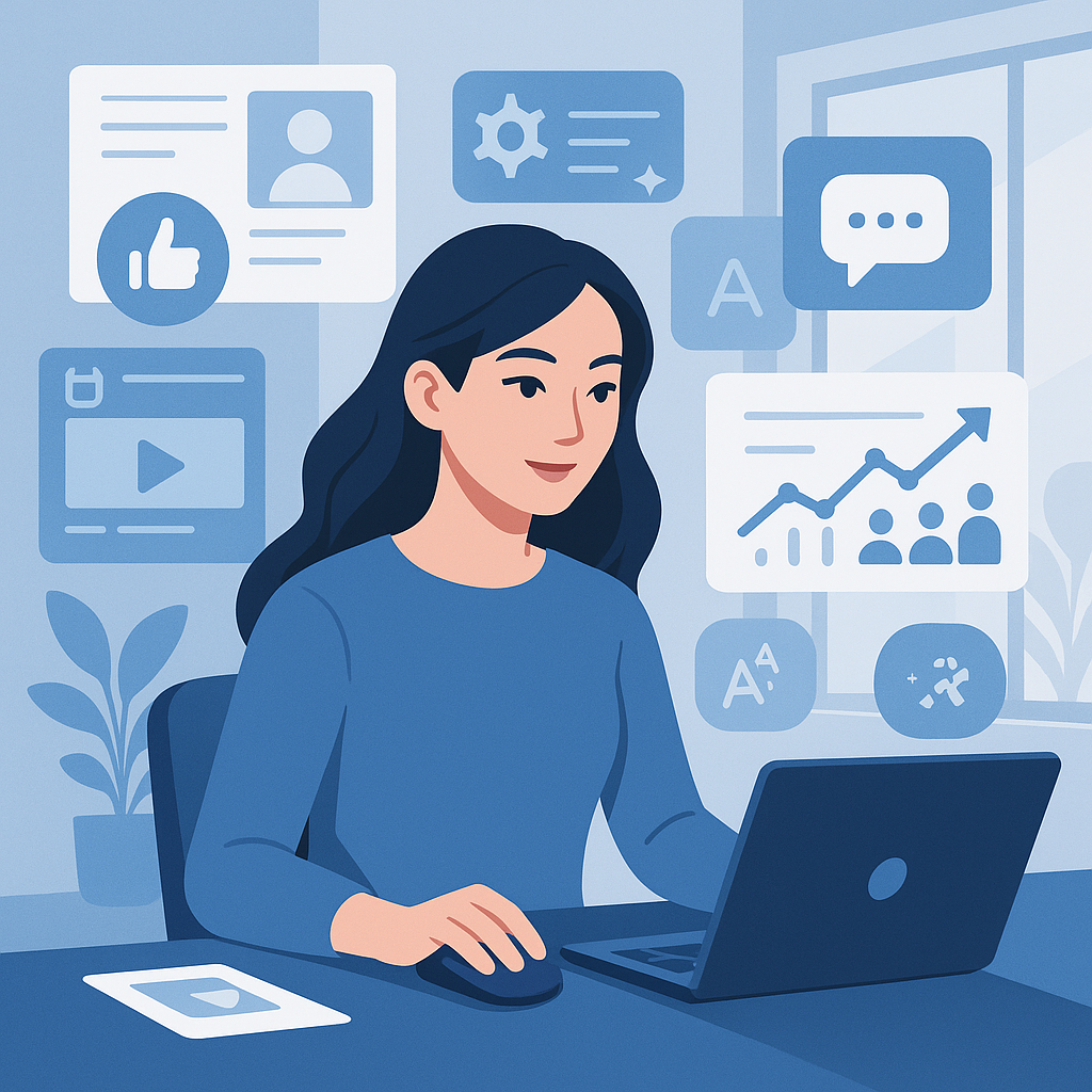 社群小編運用AI進行網頁設計與內容管理