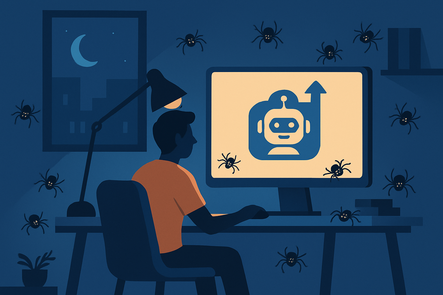 深夜網站經營者注意AI聊天機器人風險與網路爬蟲威脅