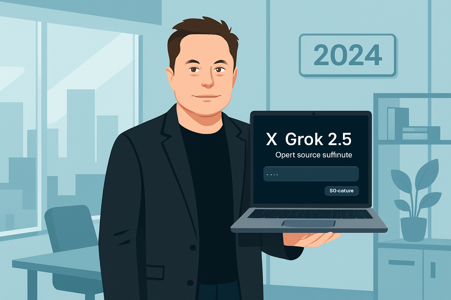 Elon Musk xAI開源Grok 2.5，Grok 3半年內跟進