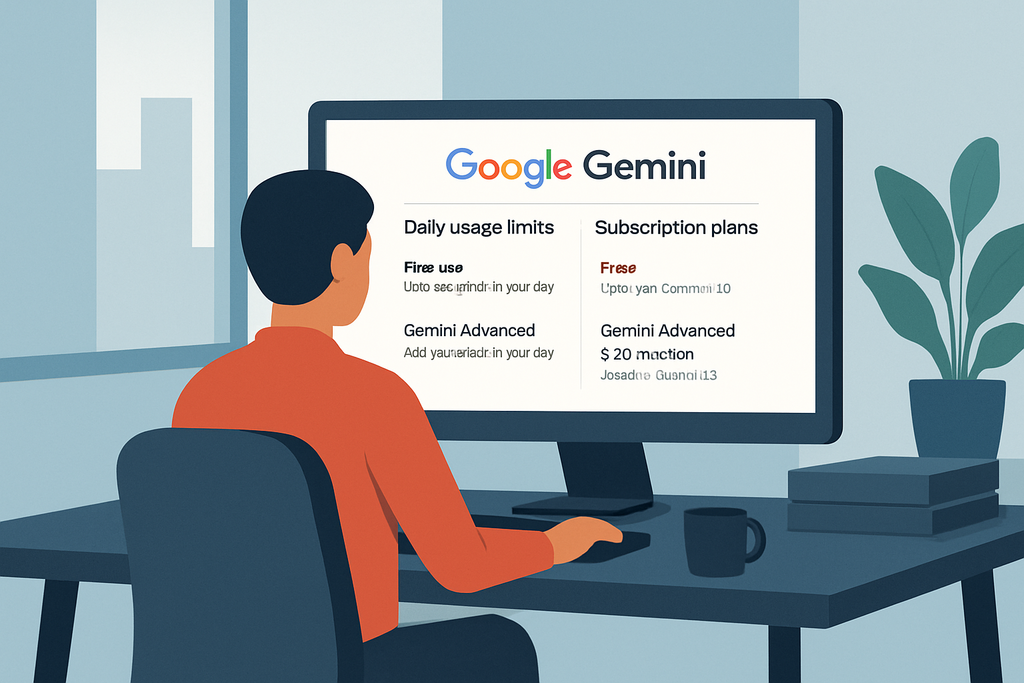 Google Gemini AI使用限額與方案比較完整攻略