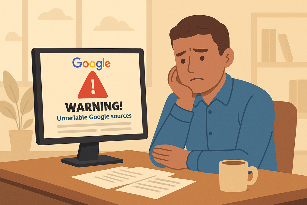 Google優選來源淪陷垃圾訊息，網站經營大警訊