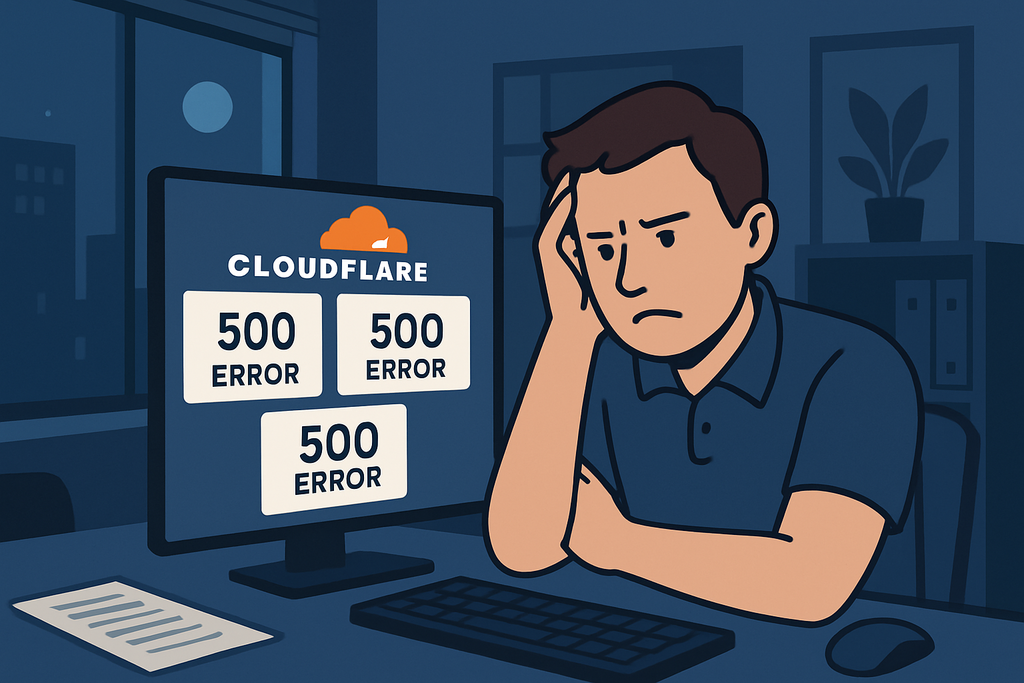 Cloudflare故障再現,網站頻傳5xx錯誤大當機