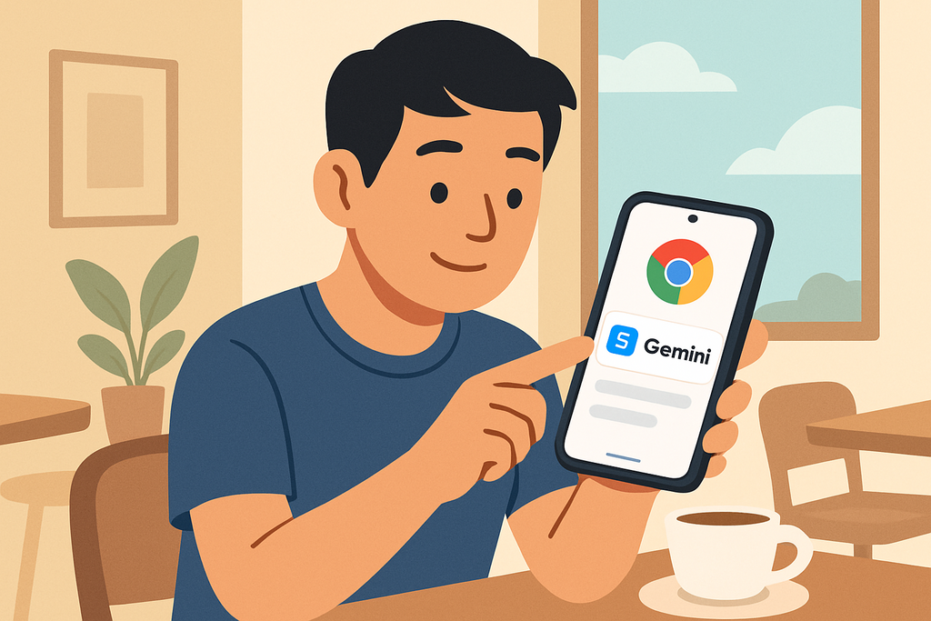 Gemini AI應用與Chrome瀏覽提升台灣數位效率示意圖