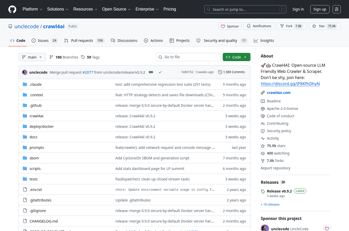 crawl4ai 專案頁。對照 Agent-Reach 正文的資料抓取與多後端備援情境，可查看相關開源工具。