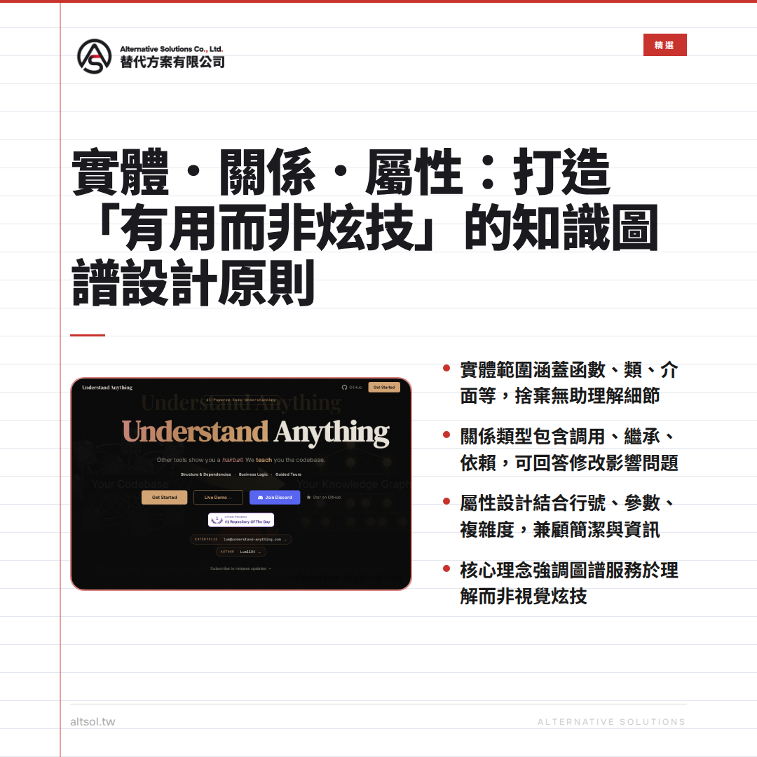 實體．關係．屬性：打造「有用而非炫技」的知識圖譜設計原則