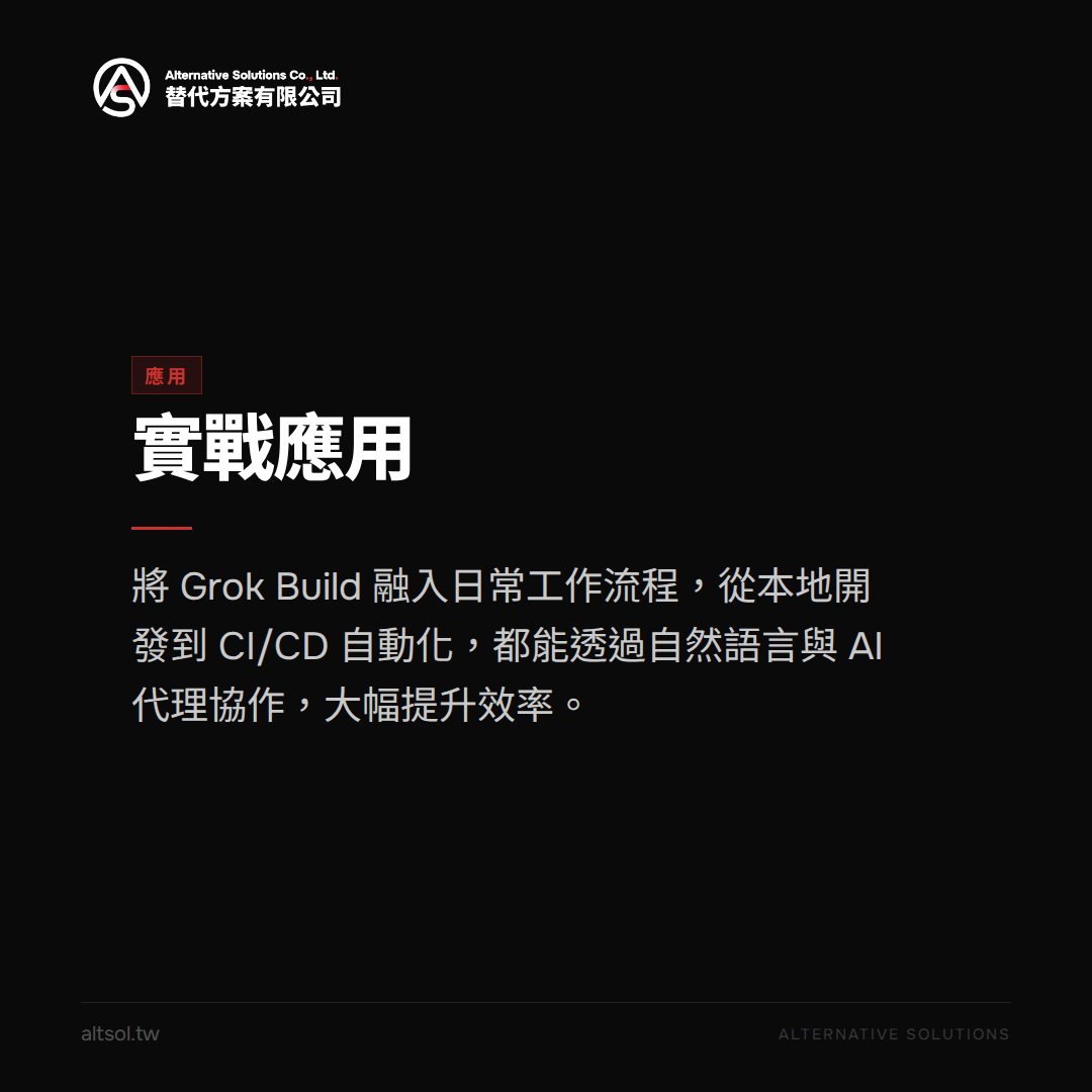Grok Build 核心實戰：全螢幕 TUI、檔案編輯、命令執行與網路搜尋一次掌握 — 應用圖卡
