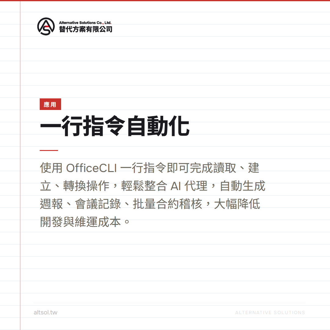 AI 也能看見排版！OfficeCLI 內建 HTML 渲染引擎，讓 Word、Excel、PPT 格式完美還原 — 應用圖卡