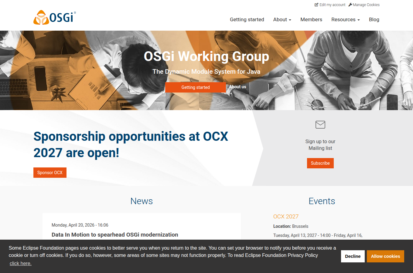 osgi.org 的官方頁面，功能定義、文件入口與產品定位，以官方說明為準。