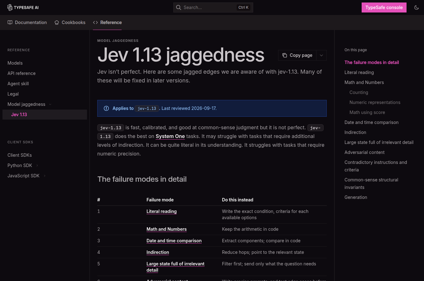docs.typesafe.ai 的官方頁面（/model-jaggedness/jev-1.13），說明這項功能的設定方式與可用選項。