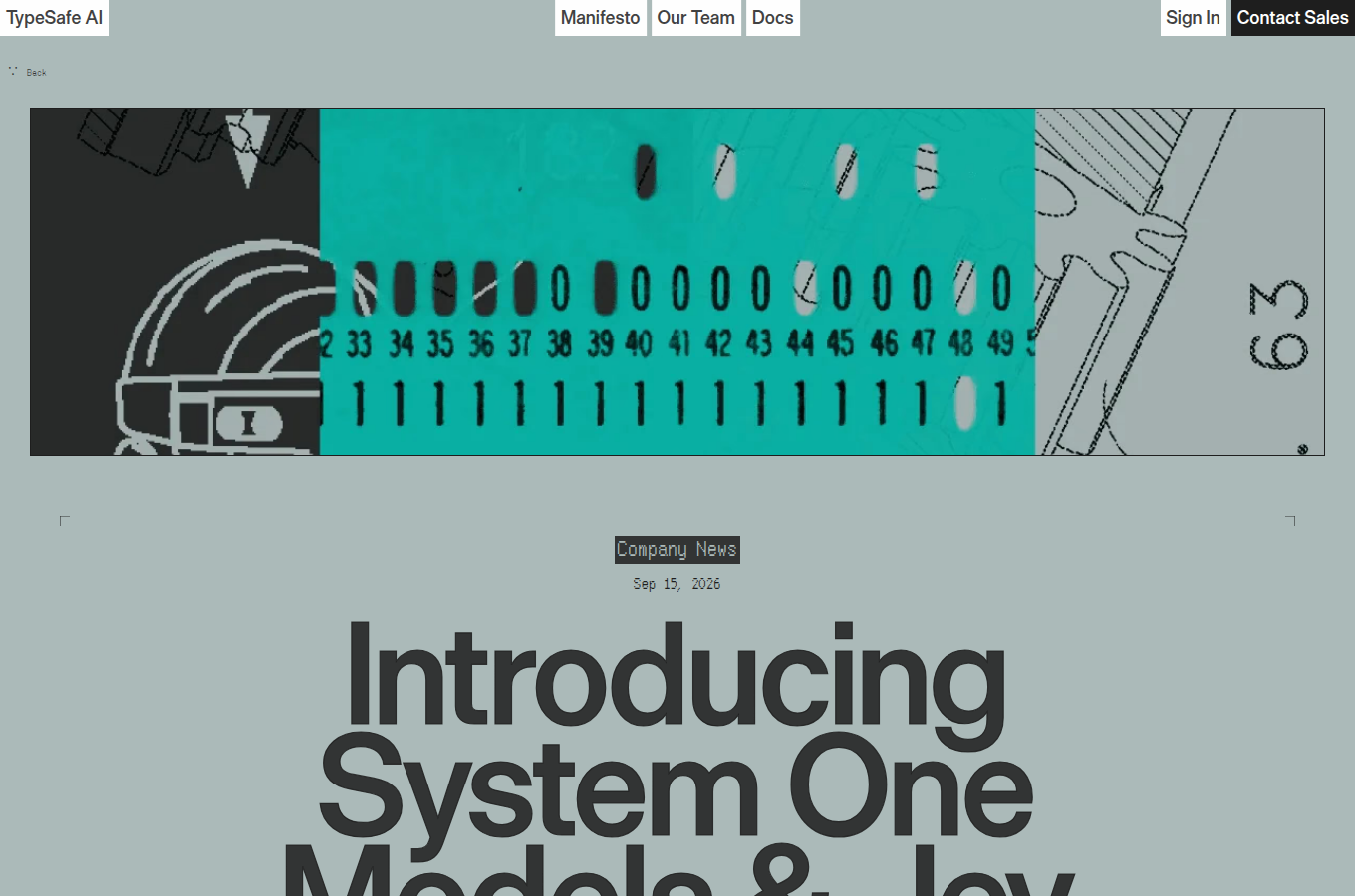 typesafe.ai 的「Jev 的獨立實測」相關頁面（/blog/introducing-system-one-models-and-jev），可見實作說明或評測觀點。