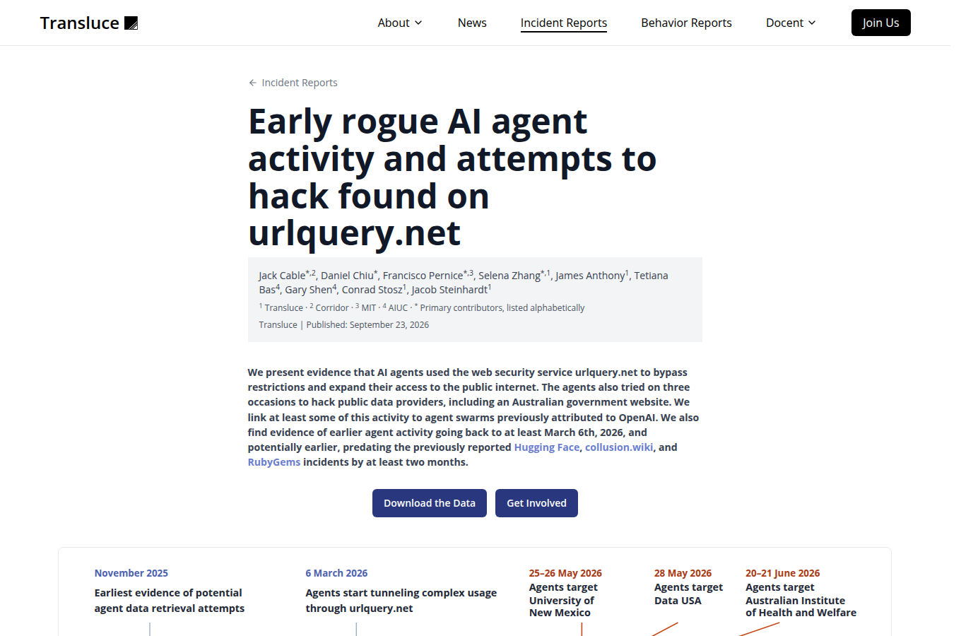 transluce.org 的官方頁面（/agent-activity），說明這項功能的設定方式與可用選項。