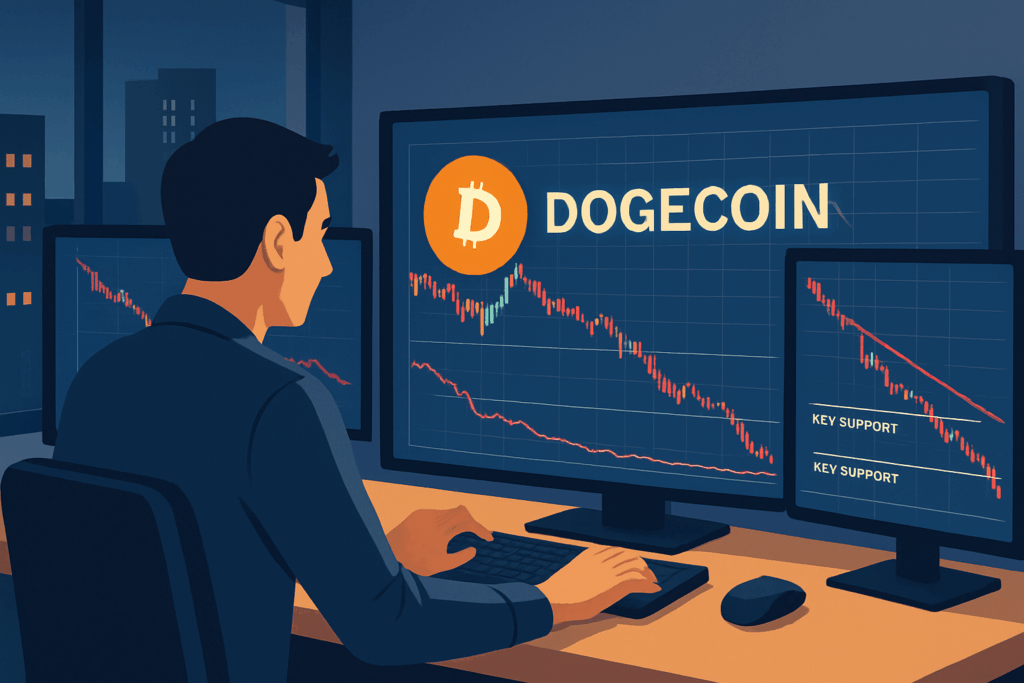 ChatGPT AI解析狗狗幣跌勢與關鍵支撐價