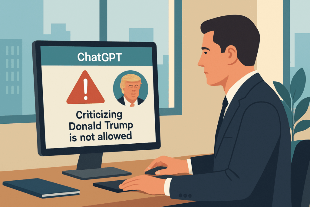 禁ChatGPT批評川普?AI言論自由再掀爭議